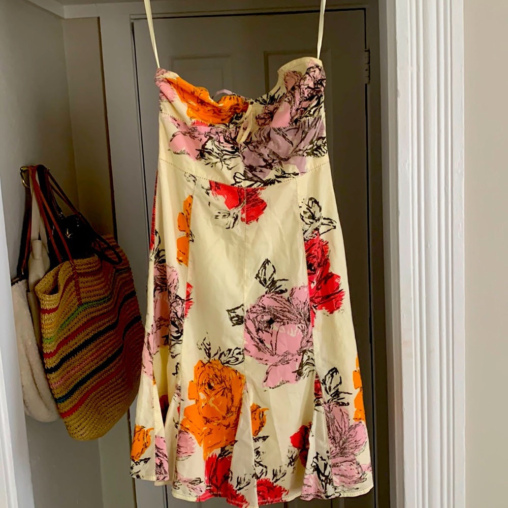 Anthropologie. Odille dress. Cream floral